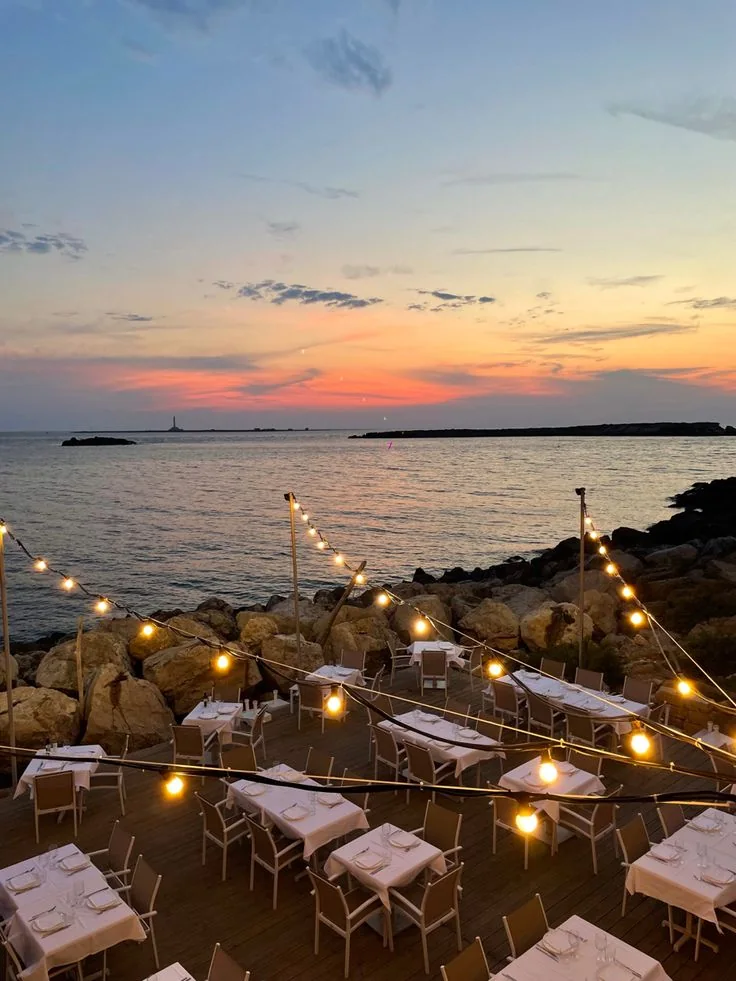 Tramonto a Gallipoli durante una vacanza